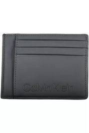 Black Polyester Men Wallet