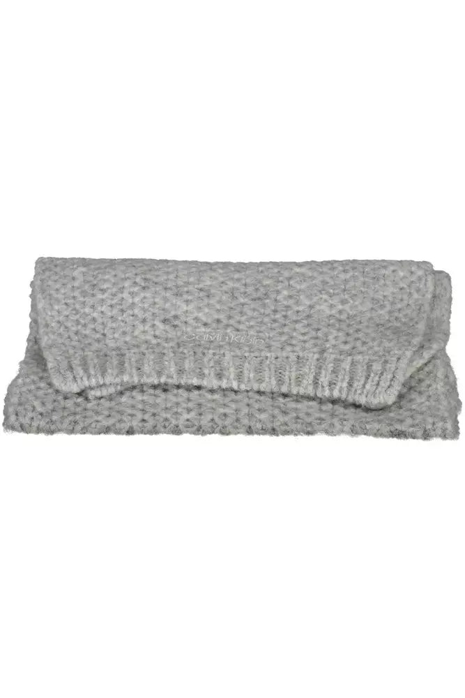 Gray Alpaca Women Scarf