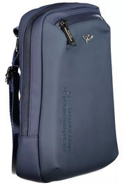 Blue Polyester Men Shoulder Bag