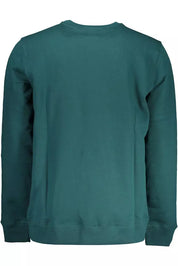 Green Cotton Men Sweater