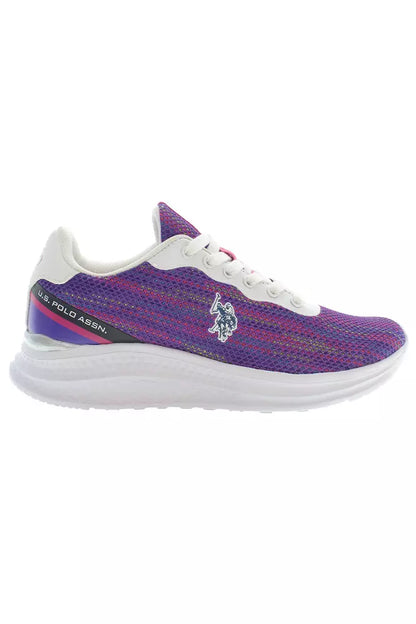 Purple Polyester Women Sneaker