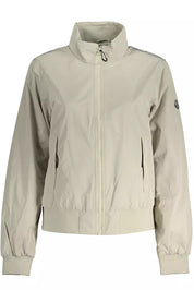 Gray Polyester Women Jacket