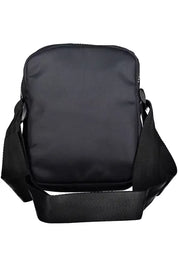 Blue Polyester Men Shoulder Bag