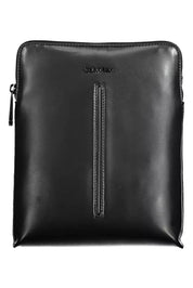 Black Polyester Men Shoulder Bag