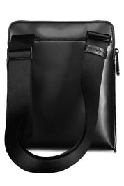 Black Polyester Men Shoulder Bag