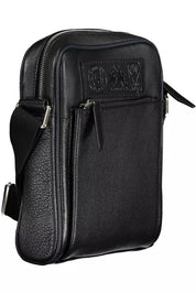 Black Leather Men Shoulder Bag