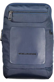 Blue Recycled Men Shoulder Bag