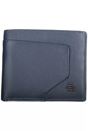 Blue Leather Men Wallet