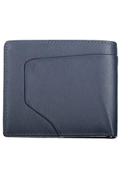 Blue Leather Men Wallet