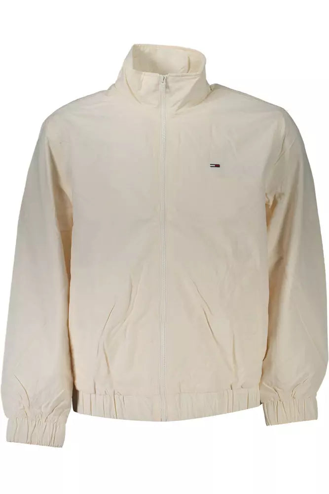 White Polyamide Men Jacket