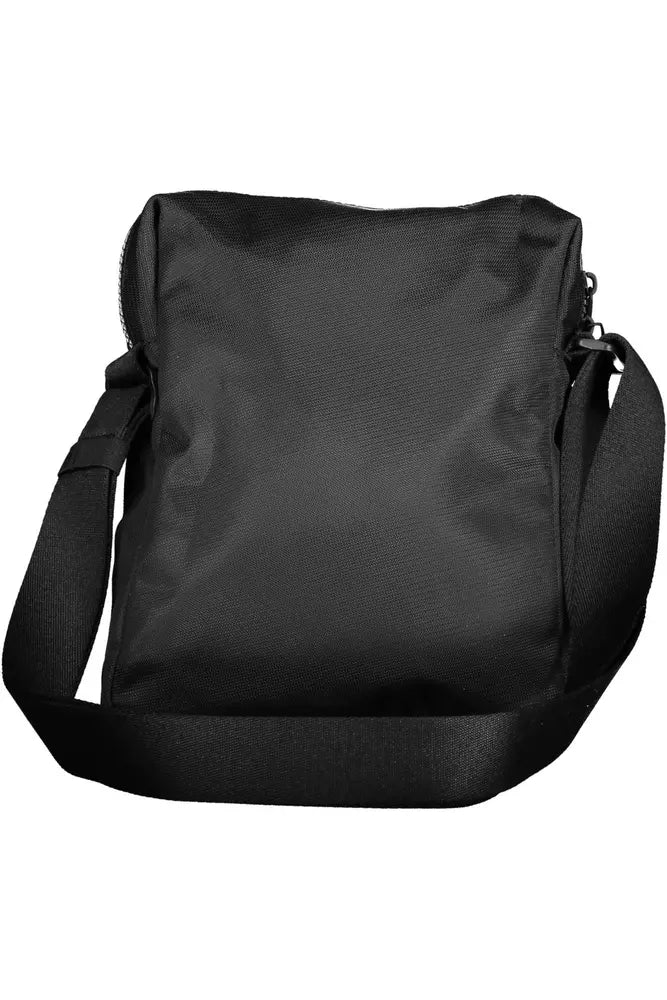 "Black Polyester Mens Shoulder Bag"