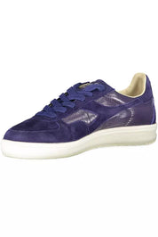 Blue Leather Women Sneaker