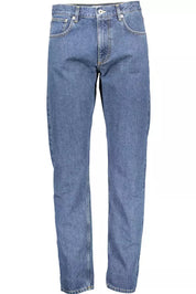 Blue Cotton Men Jeans