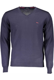 Blue Wool Men Sweater