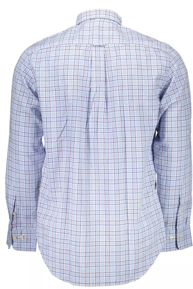 Light Blue Cotton Men Shirt