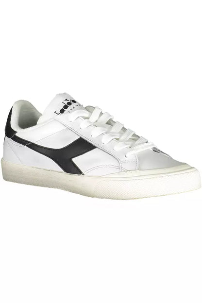 White Leather Women Sneaker