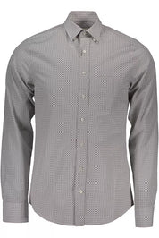 White Cotton Men Shirt