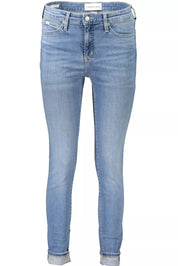 Light Blue Cotton Women Jeans