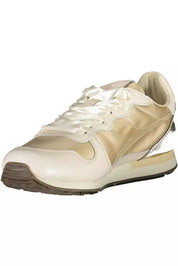 Beige Leather Women Sneaker