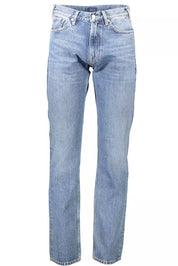 Light Blue Cotton Men Jean