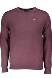 Purple Wool Men Sweater