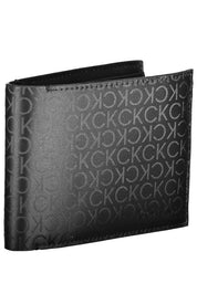 Black Polyester Men Wallet