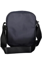 Blue Polyester Men Shoulder Bag