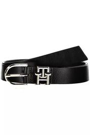 Black Leather Women Belt