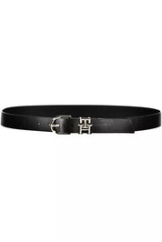 Black Leather Women Belt