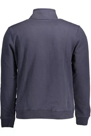 Blue Cotton Men Sweater