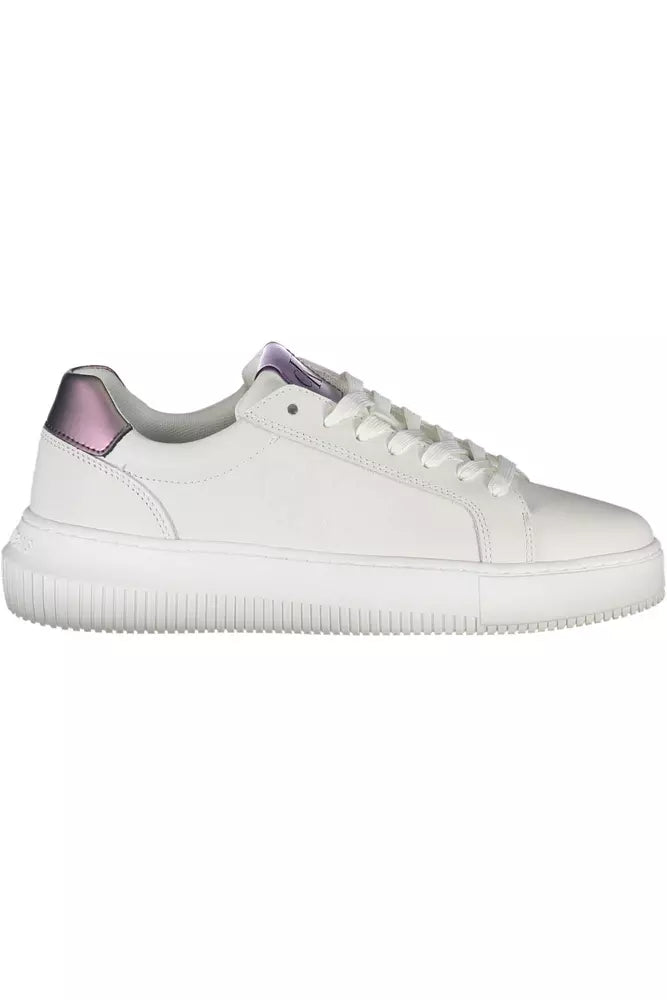 White Leather Women Sneaker