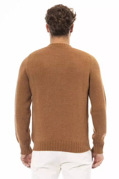 Pull en Cuir d'Alpaga Beige