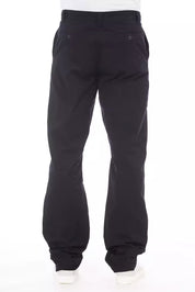 Blue Cotton Men's Pant