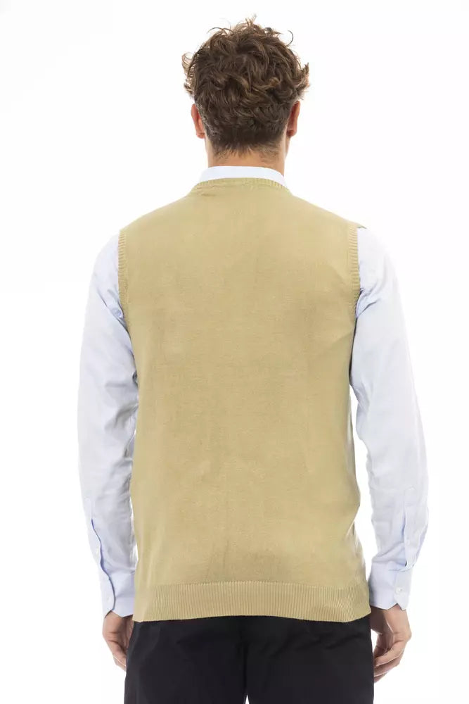 Gilet en viscose beige