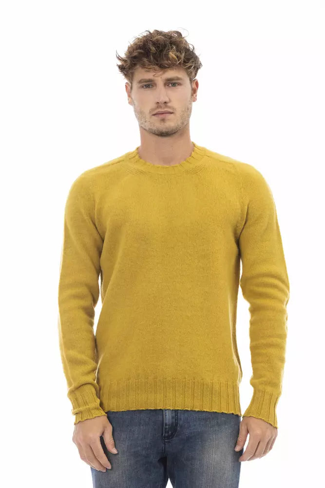 Pull en laine jaune