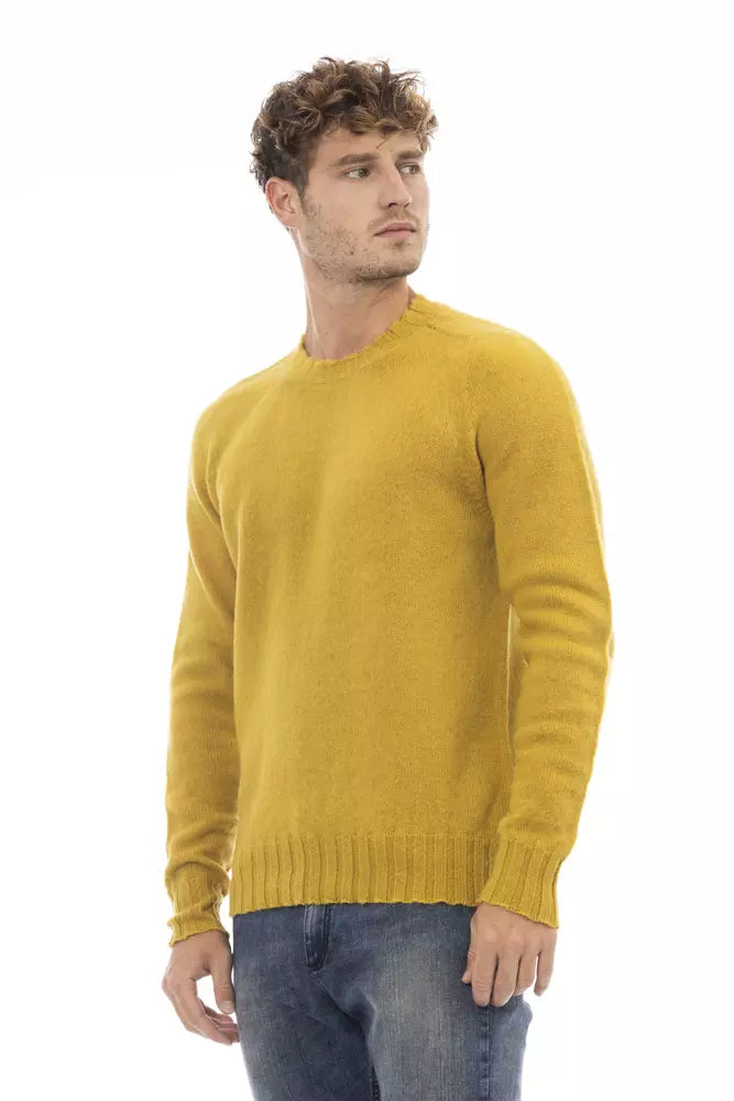 Pull en laine jaune