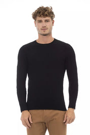 Schwarzer Viskosepullover