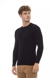 Schwarzer Viskosepullover