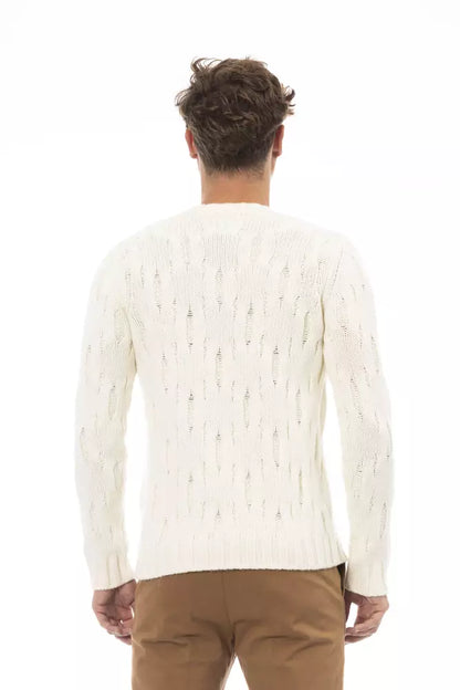 Pull en laine beige