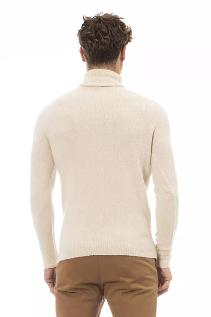 Pull en Cuir d'Alpaga Beige