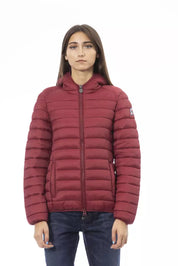 Red Nylon Women Jacket