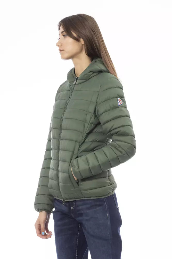 Green Nylon Women Jacket