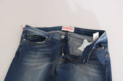 Svelte Mid Waist Slim Jeans in Vintage Blue