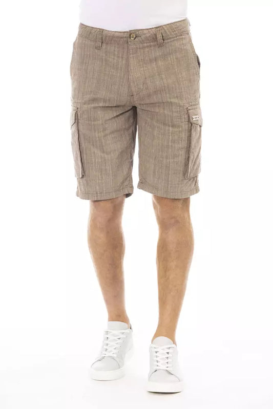 Braune Baumwollshorts