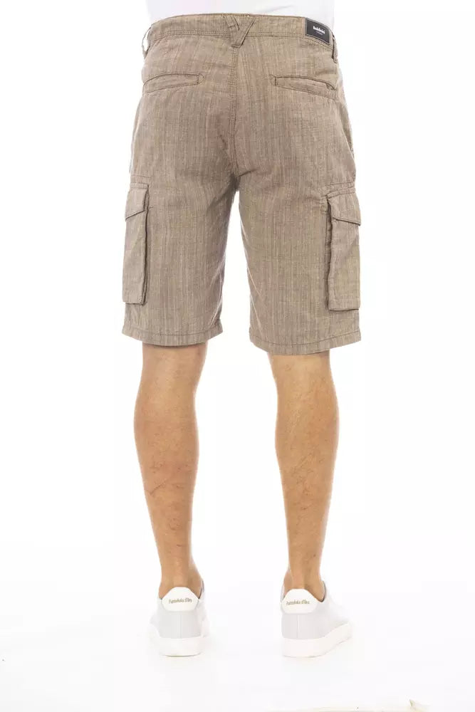 Braune Baumwollshorts