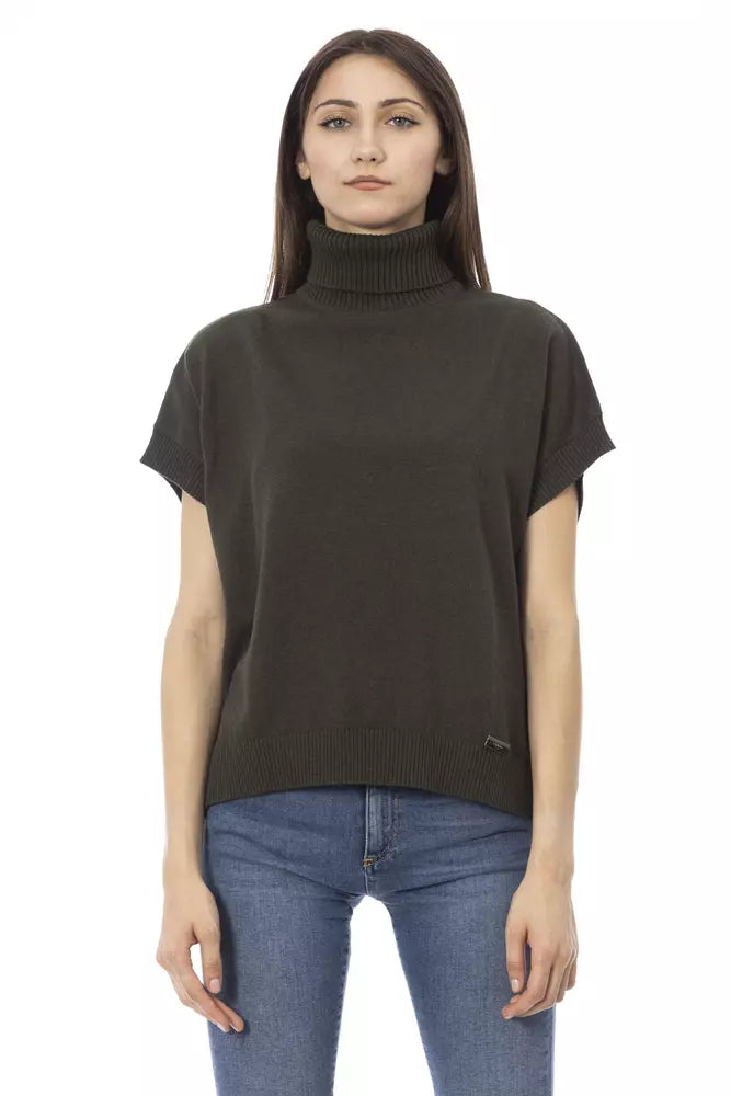 Pull en laine vert