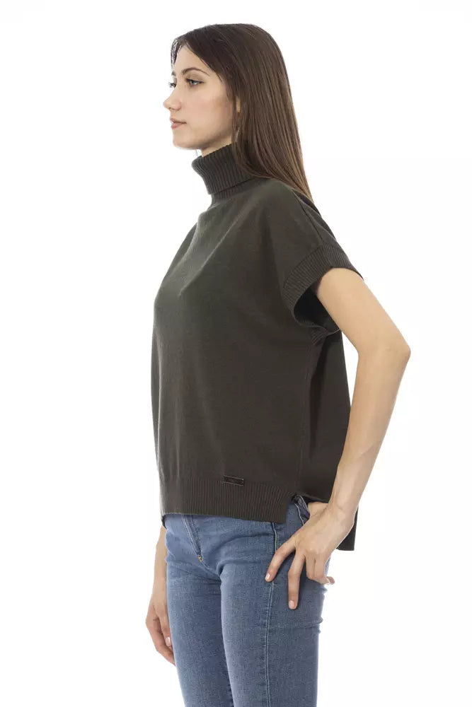 Pull en laine vert