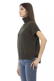 Pull en laine vert