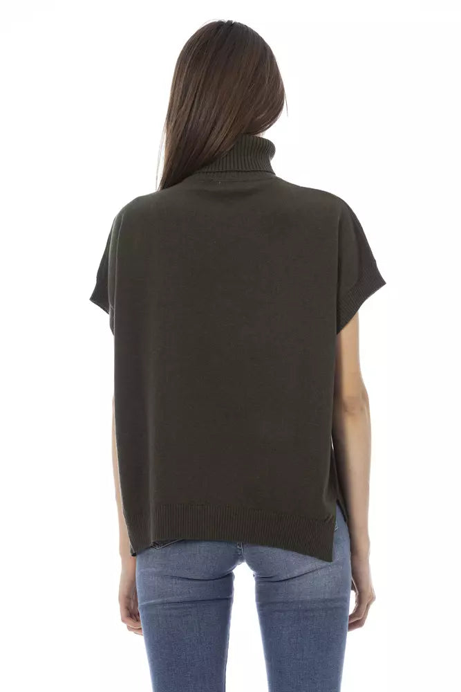 Pull en laine vert