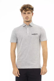 Polo en coton gris